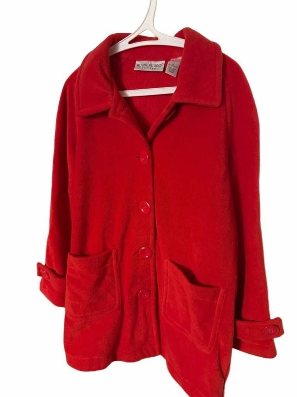 Brownstone Studio Petites Red Fleece Coat